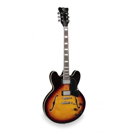 SOUNDSATION JAZZ-ROOT H VSB - Double cutaway félakusztikus gitár humbucker hangszedőkkel