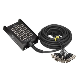 Soundsation SBGX10-1204-15MT - Professzionális fém csoportkábel, 12 bemenet/ 4 kimenet