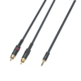 Soundsation WM-MJ2RCA30 - Wiremaster adapterkábel Mini jack sztereo 3.5 - 2 x RCA / 3m