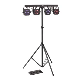 Soundsation 4LEDKIT-DJ - 7x3W Tricolor LED-es  4-PAR világítás szett