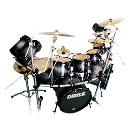 DP-22DNA2-5#265 - Csillogó lakkozott felületű, észak amerikai juharfa testű, 5 részes dobszett