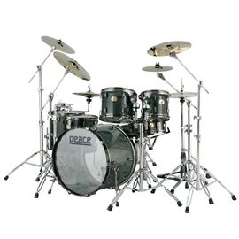 DP-20EA-5-#400 - Egyedi átlátszó felületű, akril testű, 5 részes dobszett