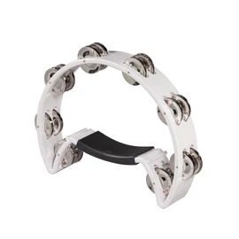 TM-1B-WH - Egysoros, félkör alakú ABS csörgődob 16 csörgőpárral (Fehér)