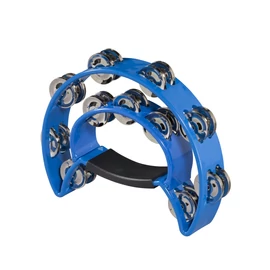 TM-2B-BL - Duplasoros, félkör alakú ABS csörgődob 22 csörgőpárral (Kék)