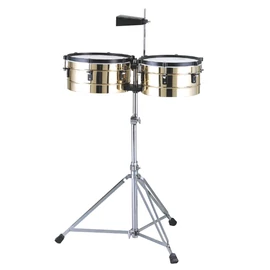 TB-2-1 - Sárgaréz timbales szett, kolomppal és állvánnyal