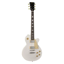 Soundsation MILESTONE-PRO WH - Ívelt fedlapú cutaway elektromos gitár 2 humbucker pickuppel és ragasztott nyakkal