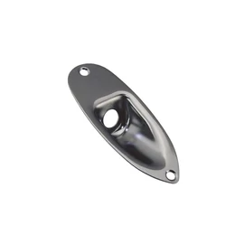 JCS-1C - Chromed Metal Jack Plate for Strat style guitars