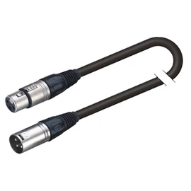 Soundsation BPCXX-10BK - Hangfalkábel: XLR 3pólusú mama - XLR 3pólusú papa / 2x1.3 mm2 / 10m
