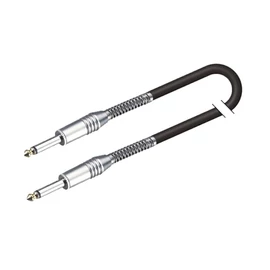 Soundsation BICMJJ-6BK - Aszimmetrikus hangszerkábel: 6.3mm Jack MONO - 6.3mm Jack MONO / 6m