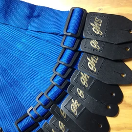GHS A8BL gitár heveder, nylon, kék