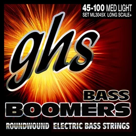 GHS ML3045X el.basszushúr - Boomers Extra Long Scale, Medium Light, 45-100