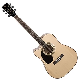 Cort AD880CE-LH-NS akusztikus gitár elektronikával, balkezes, matt natúr