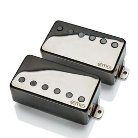 EMG 57TW-66TW-LS Set BChrome Humbucking gitár pickup szett, fekete króm, long shaft