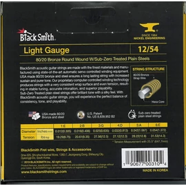 BlackSmith Acoustic Bronze, Light, 12-54 húr - 3 szett