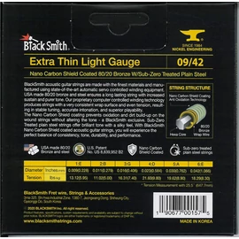 BlackSmith AOT Acoustic Bronze, Extra Thin Light 09-42 húr