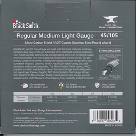 BlackSmith AAOT Bass, Regular Medium Light, 35 col, 45-105 stainless húr