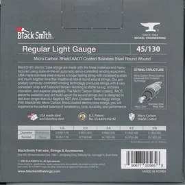 BlackSmith AAOT Bass, Regular Light, 35 col, 45-130 stainless húr - 5 húros