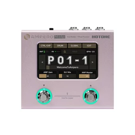 Hotone MP-50PT Ampero Mini erősítő modellező és effekt processzor, lila taró színű