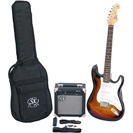 SX SE1 Electric Guitar Kit 3-Tone Sunburst