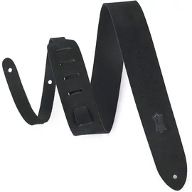 Levys Wide Suede Leather Guitar Strap in Black Extra Long