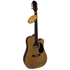 MSA CW195,4/4 es Elektroakusztikus Western gitár EQ-val