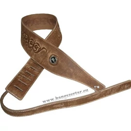 MSA SP-25 világos barna valódi bőr gitár heveder