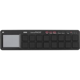 KORG NANOPAD2-BK, Kompakt, ütőpados, USB MIDI-vezérlő, fekete