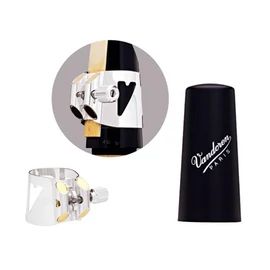 Vandoren LC01P Optimum ezüstözött szorító + műanyag kupak Bb Klarinét fúvókára