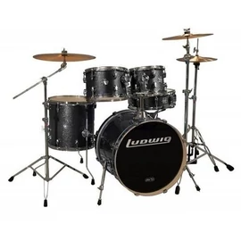 Ludwig-LCF50P016 Element Pop set - Black Sparkle - Kifutó termék (20-10-12-14-14S)