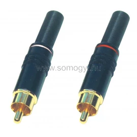 SAL RCA 11MF Rca dugó, fém, aranyozott