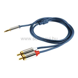 SAL A 49-4M Audiókábel, 3,5 mm sztereó dugó, 2 x RCA, 4 m