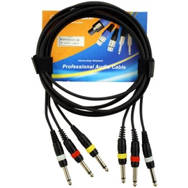 Voice-Kraft AC223/3M 3x6,3 Jack - 3x6,3 Jack kábel, 3m