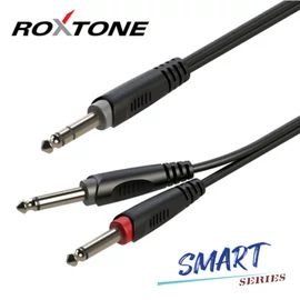 Roxtone SAYC100L3 Smart series 6,3 Sztereó Jack - 2x6,3Monó Jack kábel, 3m