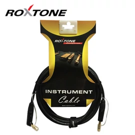 Roxtone GGJJ110L3 6,3 Jack mono - 6,3 pipa Jack mono professzionális gitárkábel, 3m (fekete)