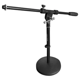 Voice-Kraft MS023 Gémes mikrofonállvány, kőrtalpas, alacsony