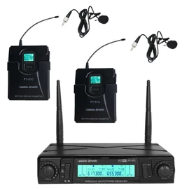 Voice-Kraft JRU-602/LT-4A/PT-51C UHF zsebadós mikrofon szett 2 db csíptetős mikrofonnal