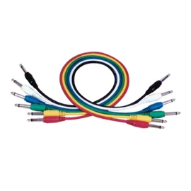 Roxtone PTC007L030 30 cm monó patch kábel 6db/csomag