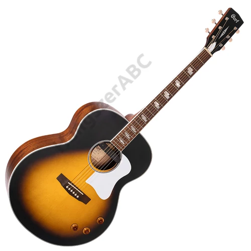Cort CJ-Retro-VSM with bag akusztikus gitár elektronikával, puhatokkal, vintage sunburst