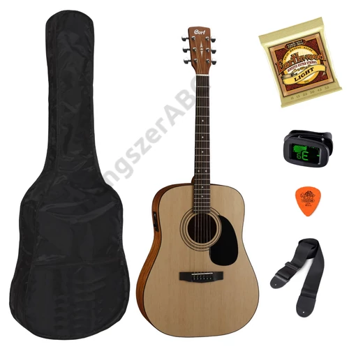 Cort AD810E-OP Szett akusztikus gitár elektronikával, matt natúr