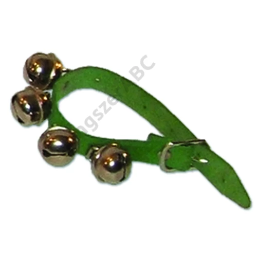 Csuklócsengő bőr szíjjal (4 csöngős)