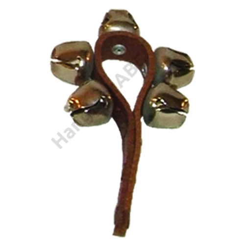 Bőrpántos kézi csengő 5 csörgős