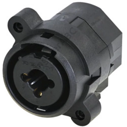 REAN 3P XLR - 6,3 mm sztereó jack COMBO mama csatlakozóaljzat, Jack és földkontaktus