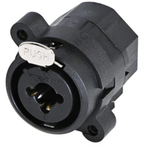 REAN 3P XLR - 6,3 mm sztereó jack COMBO mama csatlakozóaljzat, kapcsolható jack