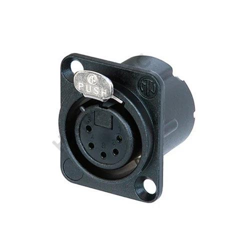 NEUTRIK NC5FD-LX-B fémházas XLR aljzat