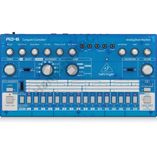 Behringer RD-6-BB analóg dobgép szekvenszerrel, világoskék