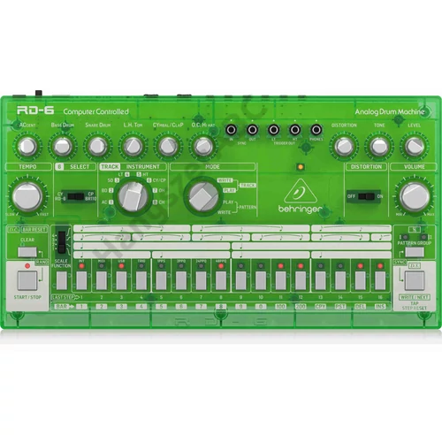 Behringer RD-6-LM analóg dobgép szekvenszerrel, zöld