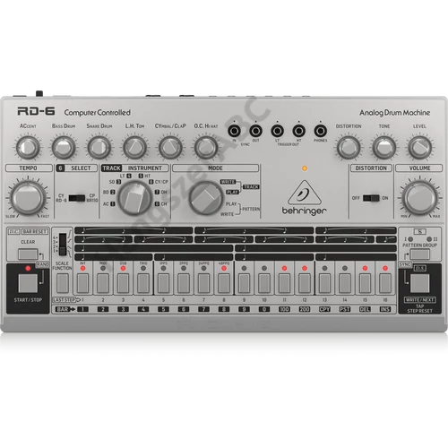 Behringer RD-6-SR analóg dobgép szekvenszerrel, ezüst