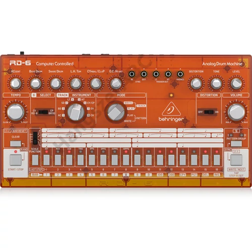 Behringer RD-6-TG analóg dobgép szekvenszerrel, narancssárga