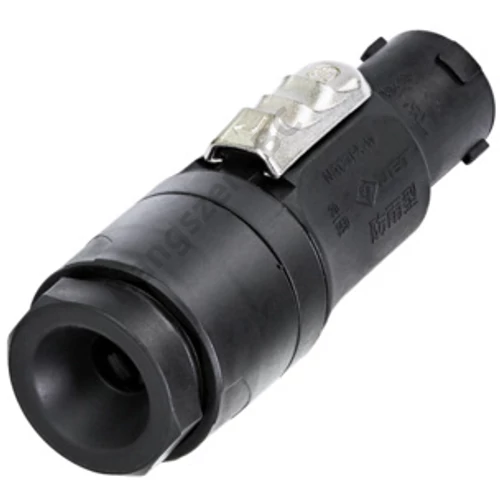 Neutrik NAC3FX-W-TOP-L 3 pólusú hálózati, mama lengő csatlakozó (CBC) kültéri kivitelben, nagy átmérőjű kábelekhez (IP65, 250V/16A)