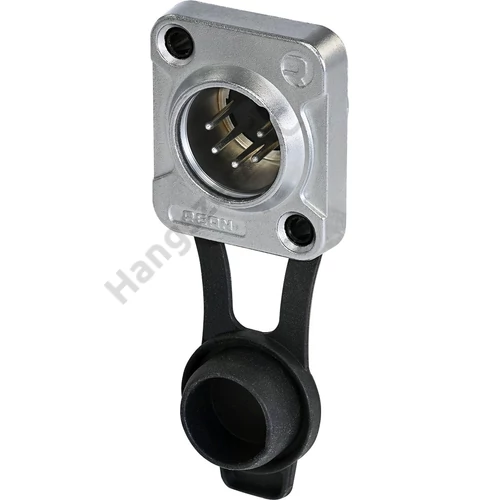 REAN 5P XLR kábelcsatlakozó papa aljzat IP65 króm/ón - ömlesztve csomagolt